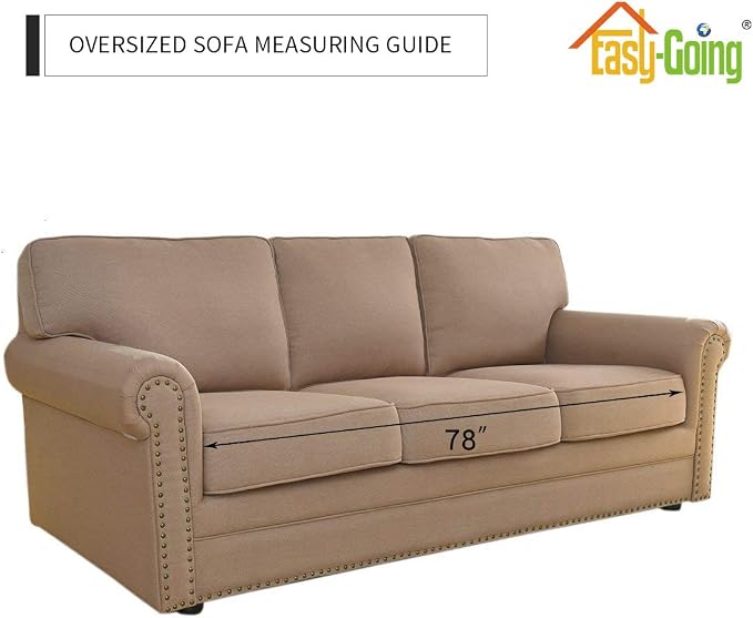 Easy-Going Reversible Couch Cover, 3 Cushion Sofa, Water Resistant Furniture Mat - Image 7