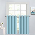 Yakamok Sky Blue Room Darkening Window Curtains 52x36 Inch by Yakamok