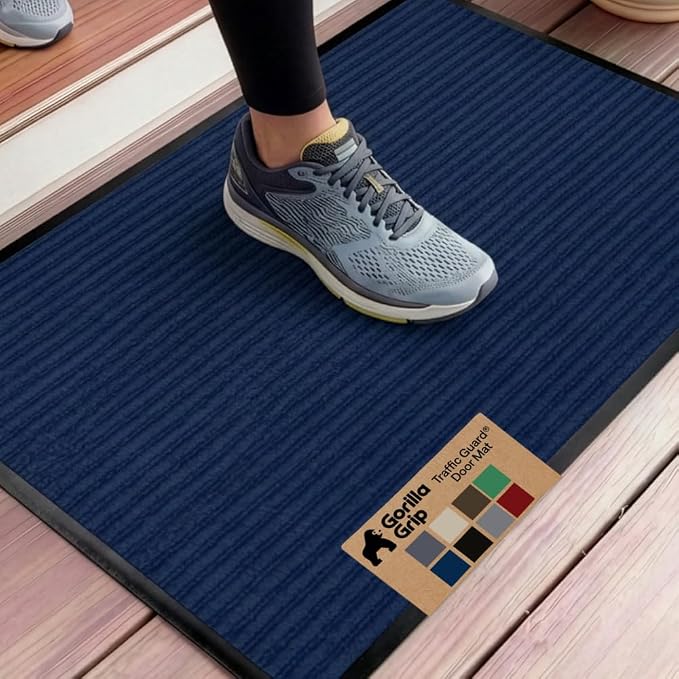 GORILLA GRIP Waterproof Traffic Guard Door Mat, Indoor Outdoor Heavy Duty by Unknown