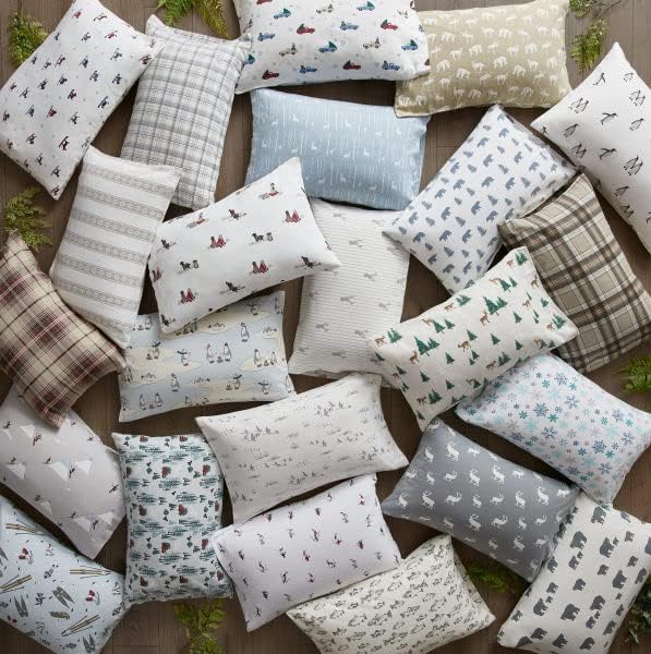 Eddie Bauer - Full Sheets, Cotton Flannel Bedding Set, Brushed For Extra Softness, Cozy Home Decor (Deer Lodge, Full)