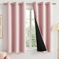 MIULEE Light Pink 100% Blackout Curtains by MIULEE