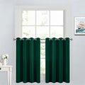 Yakamok Dark Green Room Darkening Window Curtains 52x36 Inch by Yakamok