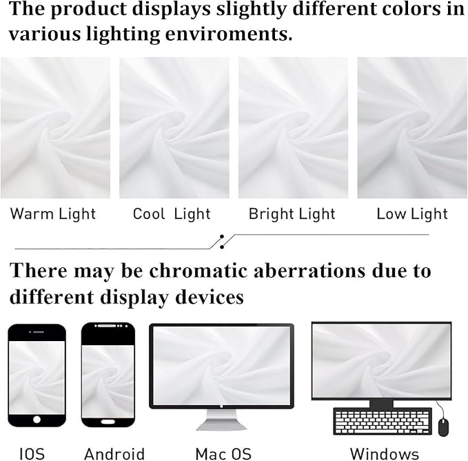 White Sheer Curtains 84 Inches Long 2 Panels, Solid Airy Voile Extra Wide - Image 5