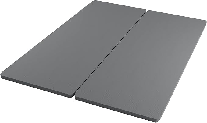 Spinal Solution, 1.5-Inch Split Bunkie Board for Mattress/Bed Support - Fully Assembled, Improved Comfort and Support, Full, Gray