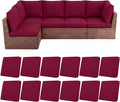 HEBE Outdoor Cushion Covers 12 Pcs, Stretch Patio Sofa Couch Cushion Cover | by HEBE