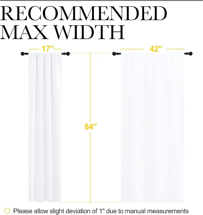 NICETOWN Kitchen Window Curtain Panels - Image 7