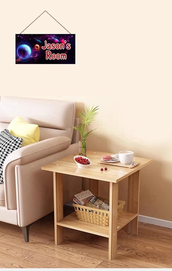 Personalized Sign Outer Space Room Décor Kids Room Decor, Universe Theme Little Man Cave Decor for Nursery, Stars Nursery Decor for Toddler Baby Boys Room Girls Bedroom