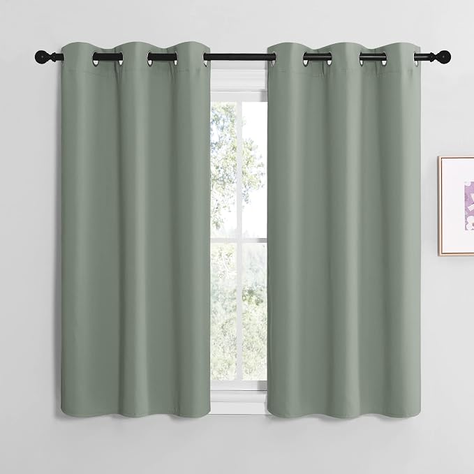NICETOWN Sage Green Room Darkening Curtains by NICETOWN