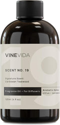 VINEVIDA [4 Fl Oz] Caribbean Teakwood Diffuser Oil - Hotel Fragrance Collection Diffuser Oil, Hotel Scent Diffuser - Fragrance Oil for Cold Air Diffuser - Hotel Oil Scents - Hotel Scent Home