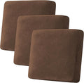 H.VERSAILTEX Velvet Stretch Couch Cushion Cover Plush Cushion Slipcover by HVERSAILTEX