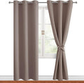 Blackout Curtains for Bedroom, 42 x 84 Inches Long, 2 Panels | Thermal by Hiasan