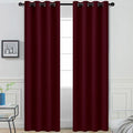 Yakamok Room Darkening Curtains 52x84 inch Length Wine Red-Living Room | 2 by Yakamok