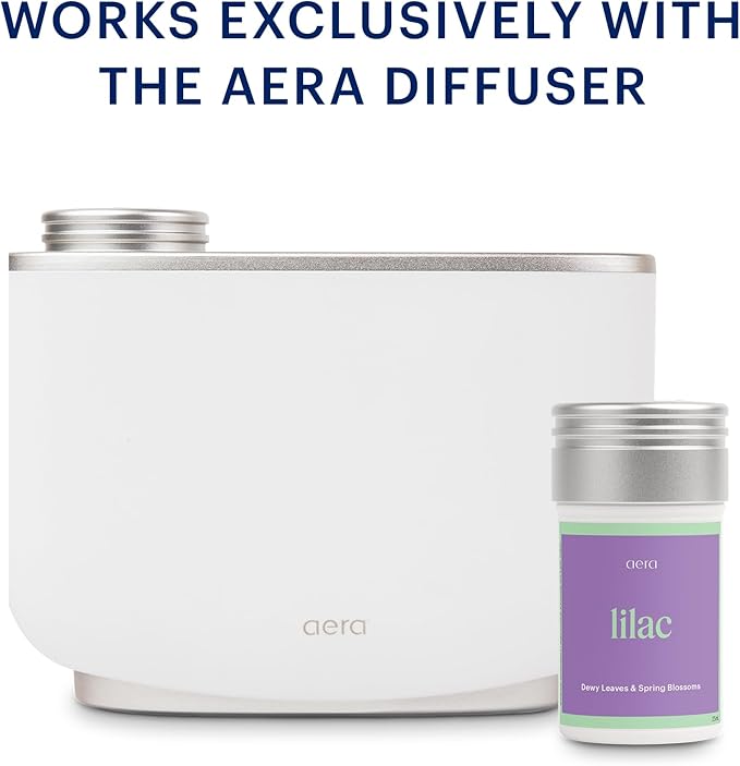 Aera Lilac Daydream Home Fragrance Scent Refill - Notes of Dewy Leaves and Spring Blossoms - Works with The Aera Diffuser