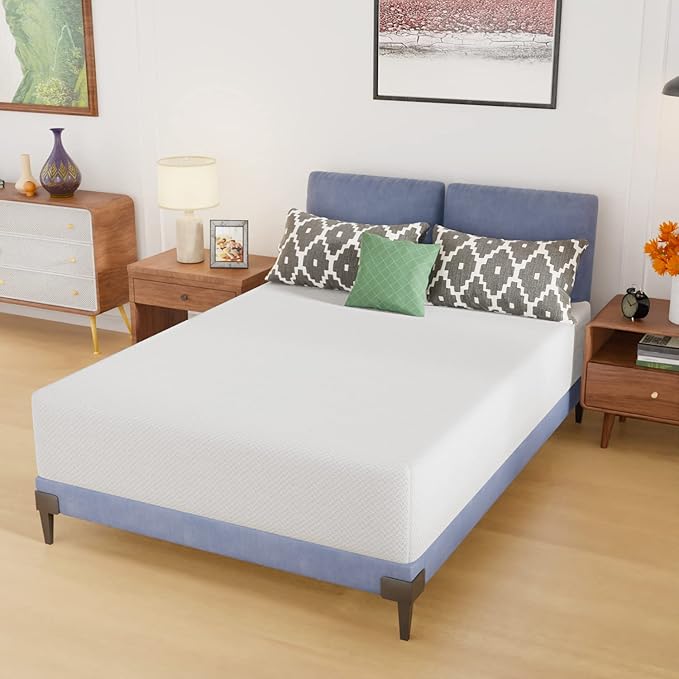 PayLessHere Full Mattress 12 Inch Gel Memory Foam Mattress with Breathable & Washable Soft Fabric Zippered Cover,Supportive & Pressure Relief Bed Mattress,CertiPUR-US CER，Fiberglass Freetified,White