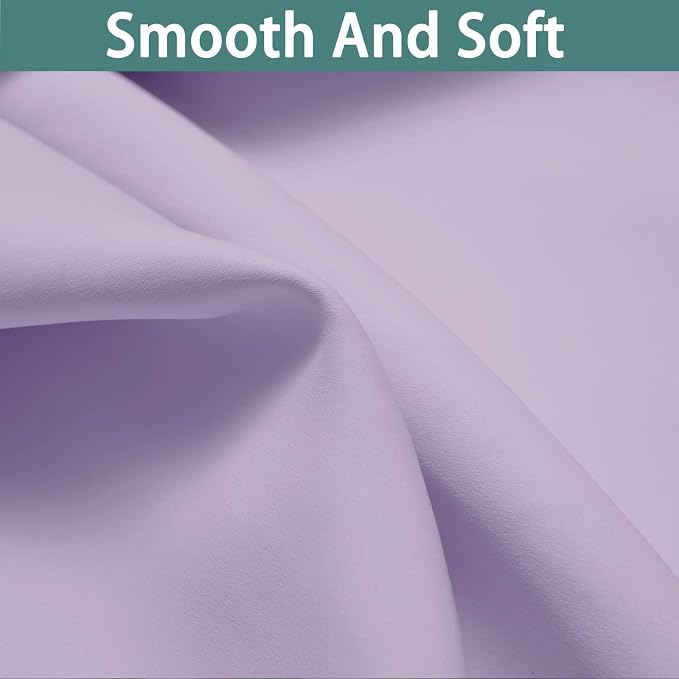 Yakamok Lilac 100% Blackout Curtains 63 Inches Long - Image 7