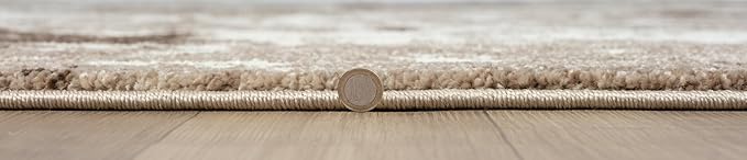 Keen Home Design Area Rugs - 3x5 Non-Shedding, Abstract Rugs for Kitchen, Living Room, Bedroom, Dining Room, Entryway - Size: 3' x 5', Multi