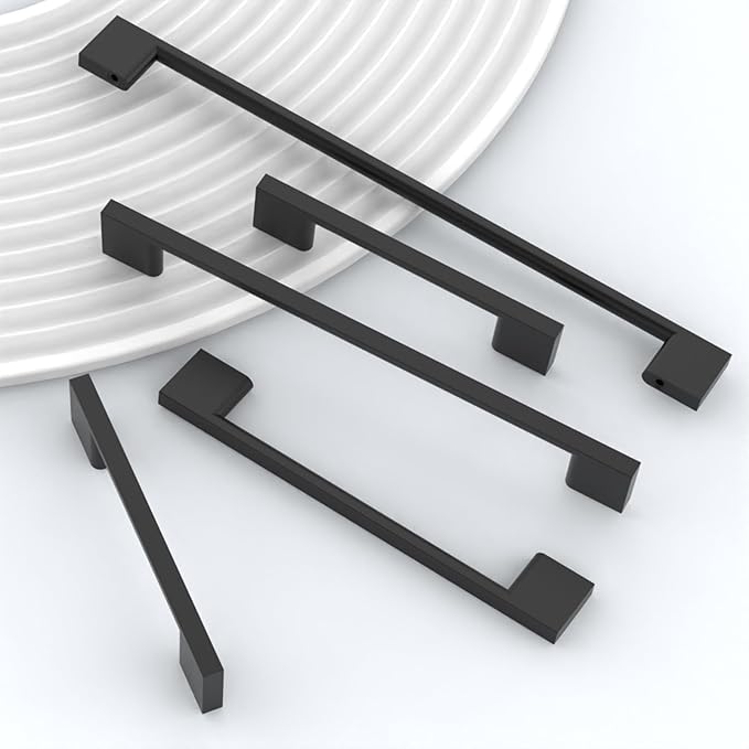 10 Pack Matte Black Cabinet Pulls 5 Inch Cabinet Handles Kitchen Cabinet Hardware Kitchen Handles for Cabinets Black Dresser Pulls Drawer Handle