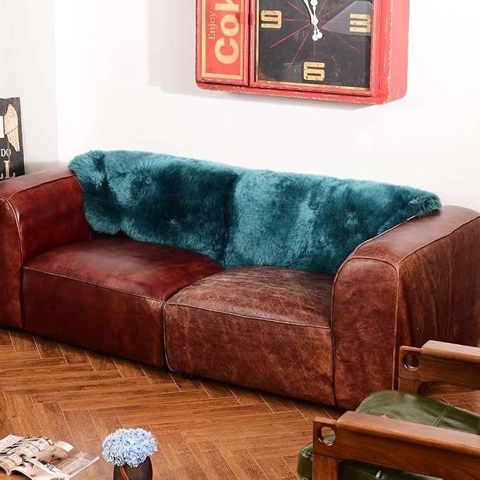 LLB Genuine Sheepskin Area Rug Wool Rug Fur Carpet Fluffy Shaggy Fur Rug - Image 6