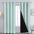 Yakamok Aqua 100% Blackout Curtains 90 Inches Long by Yakamok