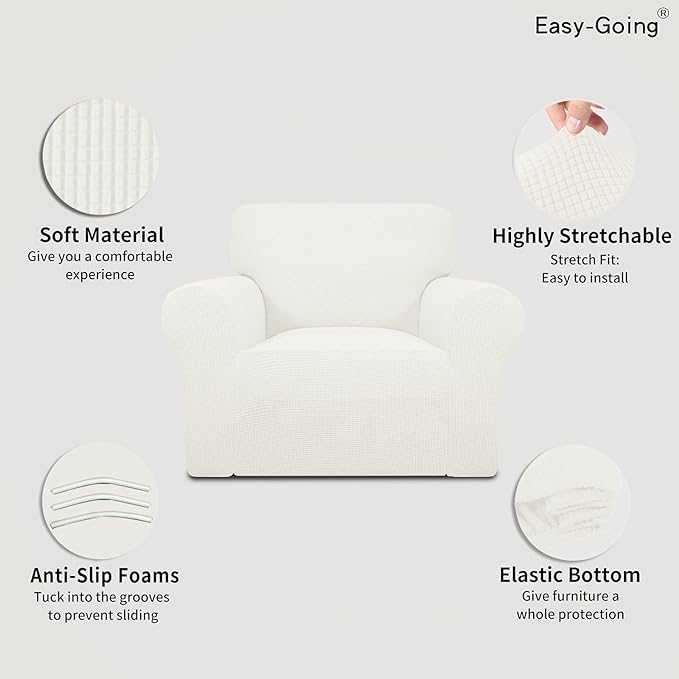Easy-Going Stretch Oversized Chair Slipcover - Image 4