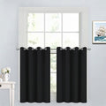 Yakamok Black Room Darkening Window Curtains 52x36 Inch by Yakamok