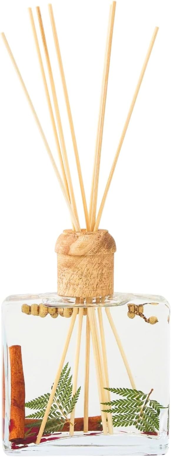 Rosy Rings Spicy Apple Botanical Reed Diffuser 13oz - Lasts 6-12 Months, Aromatherapy Diffuser, Reed Diffuser Sticks, Diffuser with Botanicals Perfect for Home Decor!