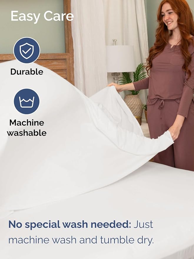 Extra Deep Cal King Sheet Set - 6 Piece Breathable & Cooling Sheets - Hotel Luxury Bed Sheets Set - Easy Fit - Soft, Wrinkle Free & Comfy Sheets Set - Antique White Sheet Set with Extra Deep Pockets