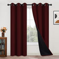 Yakamok Burgundy Red Blackout Curtains 84 Inches Long by Yakamok