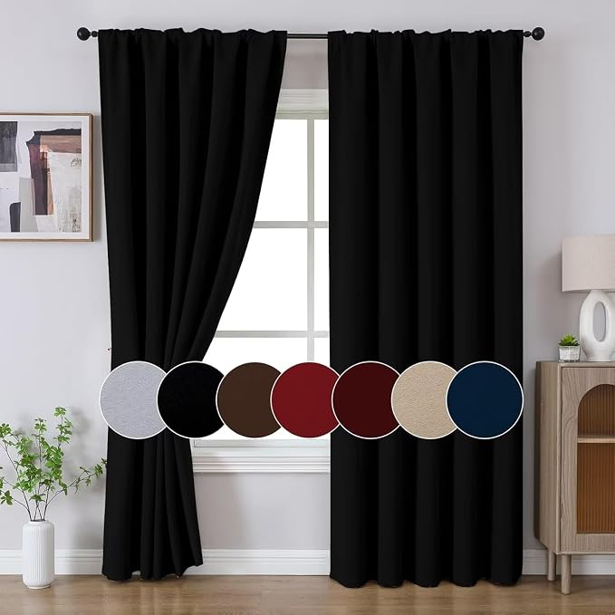 Joydeco 90 Inch Blackout Curtains - Image 9