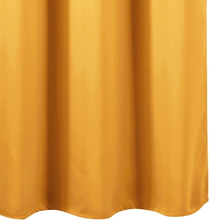 Blackout Curtains 66 x 72 Inch Long Yellow Curtains Set of 2 Panels Room - Image 8