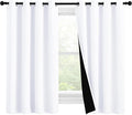 NICETOWN 100% Blackout Curtains 57 inches Long, Double-Deck Completely Blackout by NICETOWN