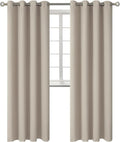 BGment Room Darkening Curtains 95 Inches Long - Grommet Thermal Insulated Drapes Window Treatment Curtains for Bedroom, 2 Panels, 52 x 95 Inch, Camel