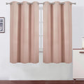 Blush Blackout Curtains 34 x 63 Inch Length/Set of 2 Curtain Panels/Thermal by Lemomo