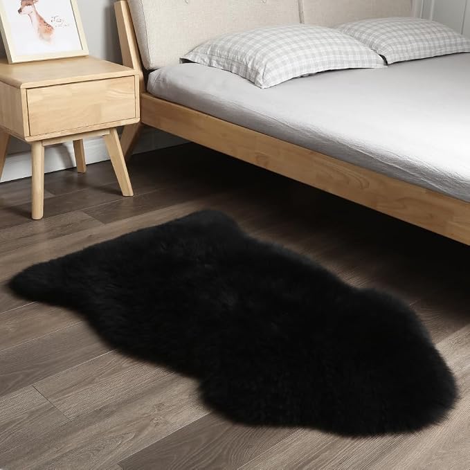 IRIWOOL Premium Genuine Fur Sheepskin Rug Real Australia Sheepskin Natural - Image 3