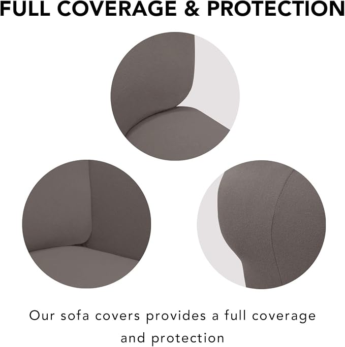 PureFit Super Stretch Chair Covers Fleece Couch Covers - Image 3