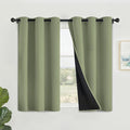 SimpleHome Sage 100% Blackout Curtains Room Darkening Living Room 45 Inch | by SimpleHome