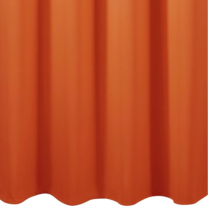 Orange Blackout Curtains 66 x 63 Inch Length/Set of 2 Curtain Panels/Thermal - Image 9