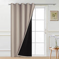 Yakamok Natural 100% Blackout Patio Door Curtain Panels W70 x L84, 1 Panel | by Yakamok
