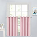 Yakamok Pink Room Darkening Window Curtains 52x36 Inch by Yakamok