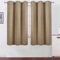 Natural Thermal Blackout Curtains/38 x 63 Inch/Set of 2 Panels Room Darkening by Lemomo