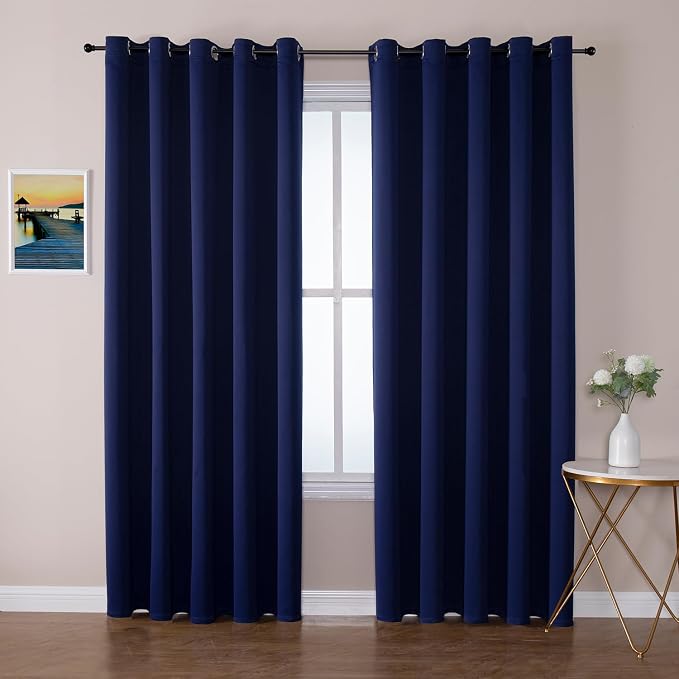 ChrisDowa Blackout Curtains for Bedroom and Living Room 70 Inches Wide | 2 by ChrisDowa