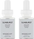 Pura & Moodcast Home Scent Refill - Smart Home Air Diffuser - Up to 120-Hours of Luxury Fragrance per Refill - Spring & Summer Fragrance - 2 Pack, Sunburst