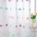 MYSKY HOME Pom Pom Sheer Curtains for Bedroom 72 Inch Length Long Rainbow Curtains for Dining Room Window Nursery Curtains Girls Kids Room 2 Pieces Rod Pocket Boho Farmhouse 52" x 72"