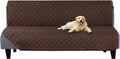 U-NICE HOME Futon Sofa Covers 68''Armless Couch Cover, Chocolate | Washable by U-NICEHOME