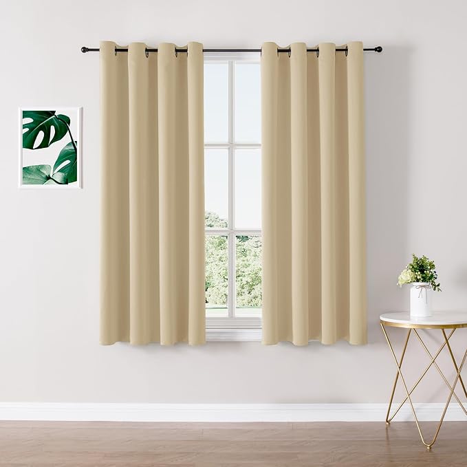 ChrisDowa Blackout Curtains for Bedroom and Living Room 54 Inches Long | 2 by ChrisDowa
