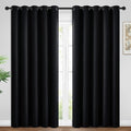 Yakamok Room Darkening Curtains 62x96 inch Length Black-Living Room | 2 panels by Yakamok
