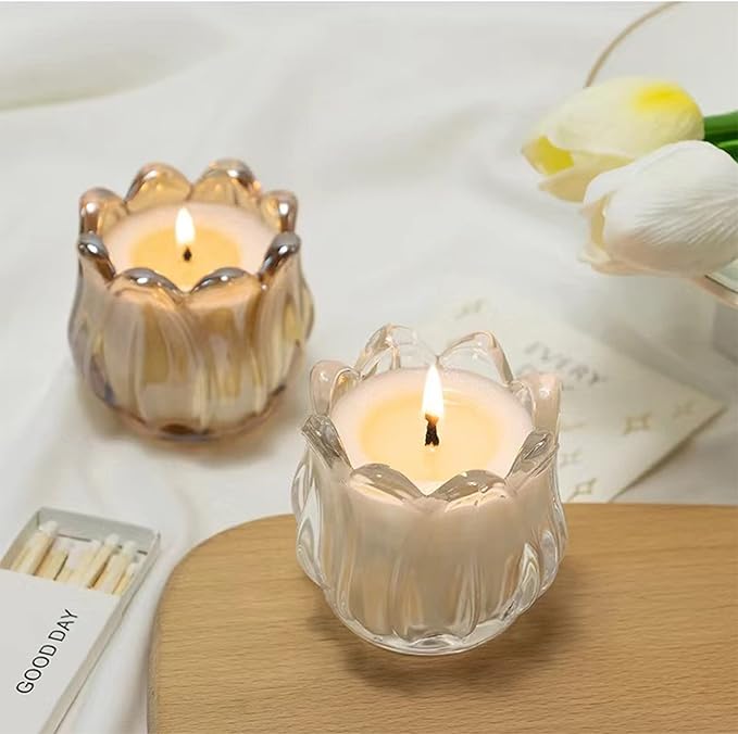 GOLDEAL 24Pcs Gold Votive Candle Holders, Thick Glass Tea Light Candle Holder Bulk, Tealight Candle Jars for Wedding Table Decor, Party Supplies, Bridal Shower Decorations, Centerpieces for Tables