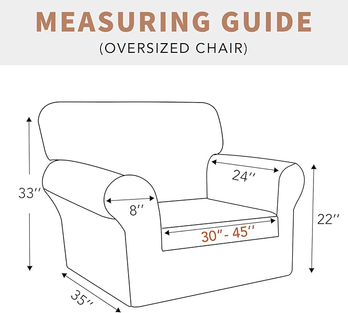 Easy-Going 100% Waterproof Oversized Chair Couch Cover, Stretch Sofa Cover | - Image 6