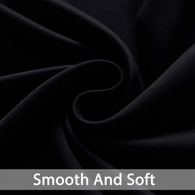 Yakamok Room Darkening Curtains 52x108 inch Length Black-Living Room | 2 panels - Image 4