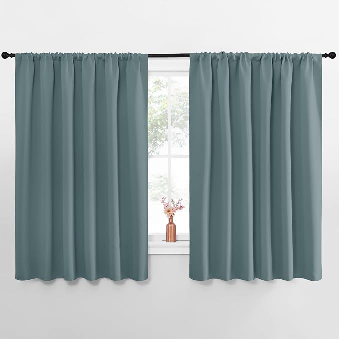 NICETOWN Blackout Curtains for Bedroom, 1 Pair, 70 by 63-inch, Window Treatment by NICETOWN